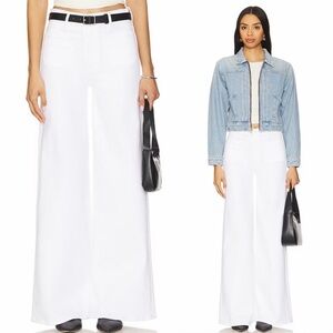 MOTHER- The Patch Pocket Roller Fray Jeans in Fairest of Them All Size 25 White